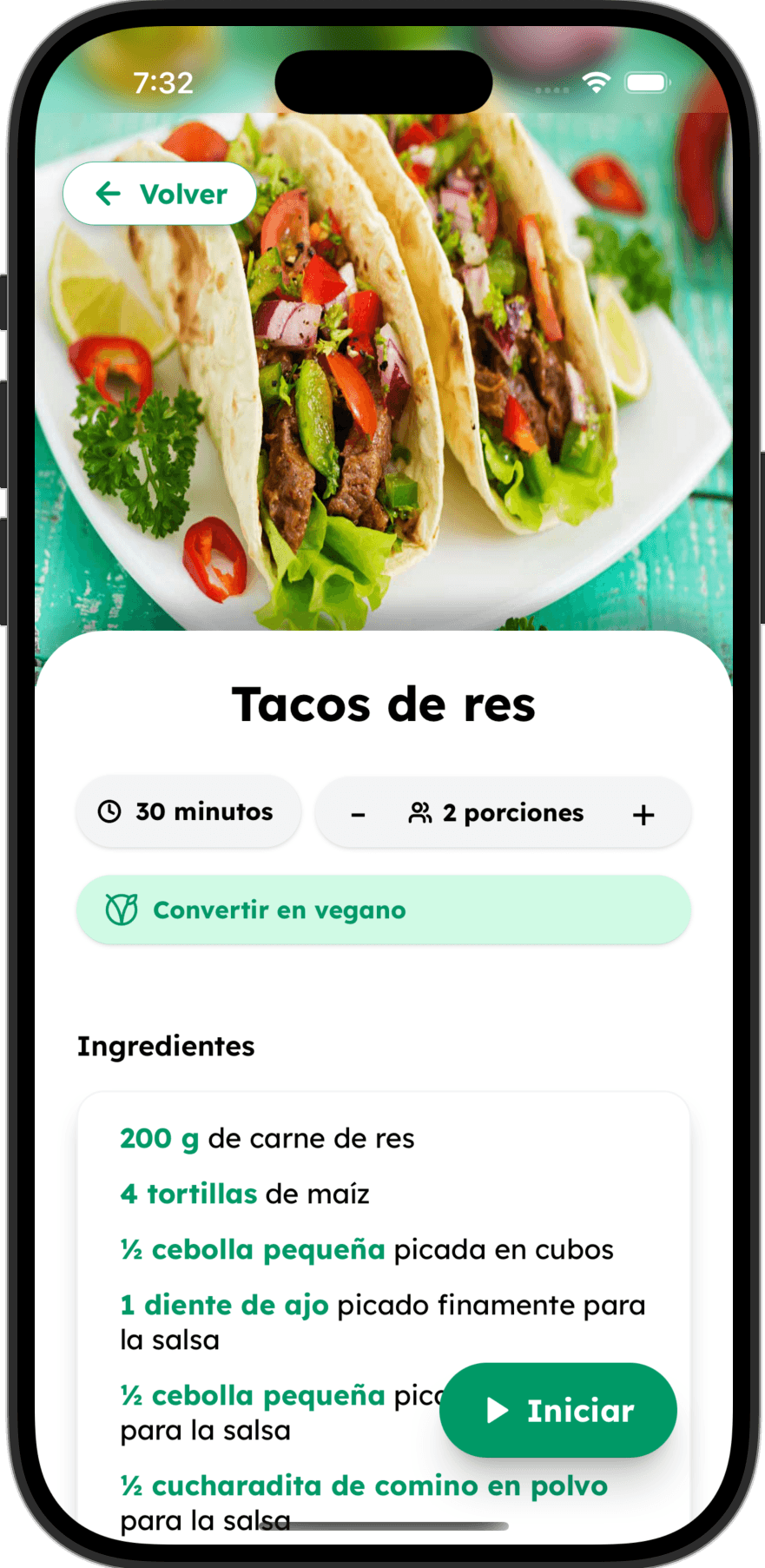 Smart cooking application